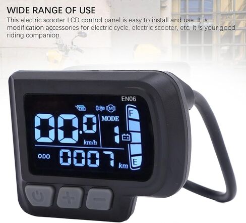 Electric Bicycle LCD Display Meter, Water Proof 6 Pin Electric Scooter Panel Screen, 24-48V E Bike Display Meter Control Panel, LCD Panel Screen for Electric Scooter Modification in Saudi Arabia