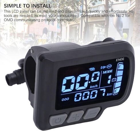 Electric Bicycle LCD Display Meter, Water Proof 6 Pin Electric Scooter Panel Screen, 24-48V E Bike Display Meter Control Panel, LCD Panel Screen for Electric Scooter Modification in Saudi Arabia