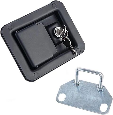 1PCS Square Cabinet Key Lock Black Or Stainless for Car Bus Truck Trunk Electronical Box Pickup Accessories in Saudi Arabia