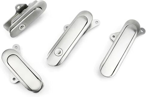 2Sets Stainless Steel Plane Lock BoxIndustrial Cabinet Handle with Lock Distribution Box Equipment Cabinet Door(2sets-402-1) in Saudi Arabia