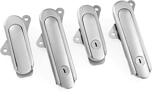 2Sets Stainless Steel Plane Lock BoxIndustrial Cabinet Handle with Lock Distribution Box Equipment Cabinet Door(2sets-402-1) in Saudi Arabia