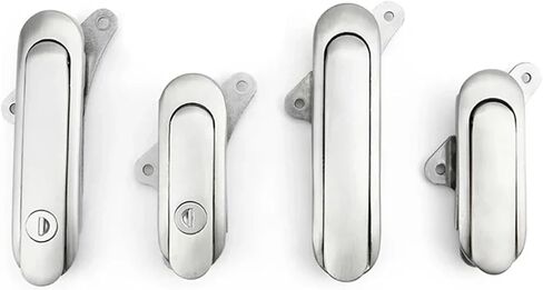 2Sets Stainless Steel Plane Lock BoxIndustrial Cabinet Handle with Lock Distribution Box Equipment Cabinet Door(2sets-402-1) in Saudi Arabia