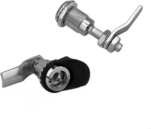 MS816 Extended Zinc Alloy Triangle Lock Telescopic Electric Cabinet Dustbin Locks Pull Tongue Metal Locker(3set-Medium Long-Key) in Saudi Arabia