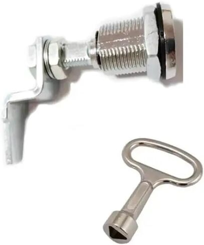MS816 Extended Zinc Alloy Triangle Lock Telescopic Electric Cabinet Dustbin Locks Pull Tongue Metal Locker(3set-Medium Long-Key) in Saudi Arabia