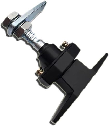 2pcs معدات سبيكة الزنك قفلات الباب تلسكوبية قفل مقبض شكل الأسود (2pcs-in-screw) in Saudi Arabia