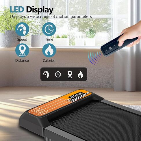 وسادة المشي مع المنحدر ، مدح حلقة مدنية للمنزل للمنزل ، 2.5 حصان بسعة أقصى قدرها 265 رطلاً من طحوط المطحنة الصغيرة للمنزل والمكاتب مع التحكم عن بعد (الصفراء) in Kuwait