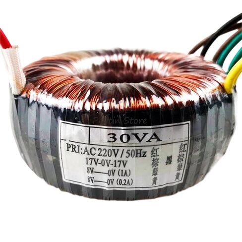 1PCS INPUT 220V OUTPUT 17V-0-17V 8V 8V 30W 30VA AUDIO AUDIO POWER SUVENTORIS in Saudi Arabia