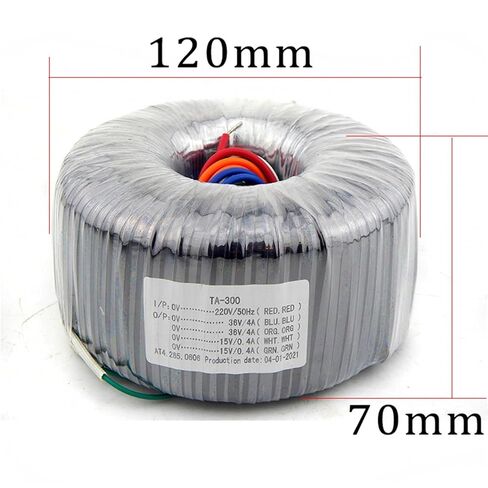 1pcs 300W Circular Core Transformer of Pure Copper enameled Wire for Power Amplifier Circular Transformer Output 36V15V in Saudi Arabia