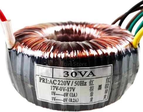1pcs Input 220V Output 17V-0-17V 8V 8V 30W 30VA Amplifier Audio Power Supply Accessories Ring Transformer in Saudi Arabia