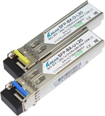 1.25g الألياف المفردة LC/SC 1G 1000BASE 1310NM/1550NM 3km/20km WDM SFP (موصل LC 20 كم) in Kuwait