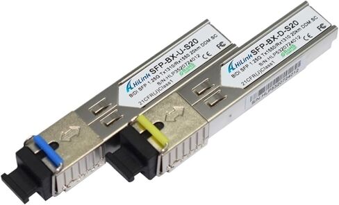 1.25g الألياف المفردة LC/SC 1G 1000BASE 1310NM/1550NM 3km/20km WDM SFP (موصل LC 20 كم) in Kuwait