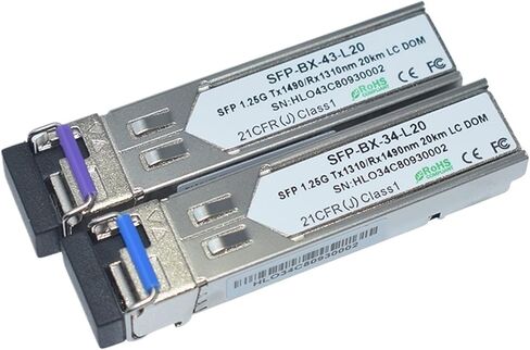 ! 1G الألياف المفردة 1000Base 1.25G 1310NM/1490NM 20km LC/SC DOM WDM/BIDI SFP in Saudi Arabia