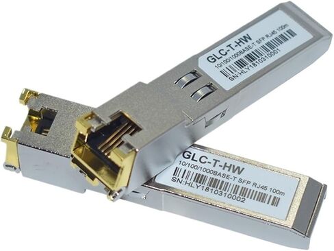 1000Base-T Gigabit RJ45 COPPER SFP GLC-T/SFP-GE-T الألياف الضواحي الألياف الضوئية مع موصل RJ45 in Saudi Arabia