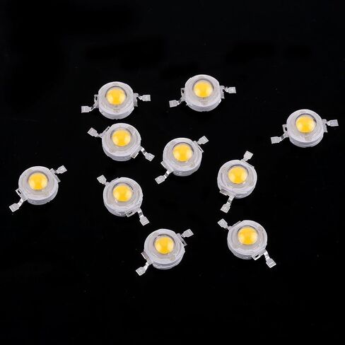 100pcs LED LAMP حبات ، شريحة LED عالية الطاقة ، مصباح LED SMD مصباح SMD ، SMD COB 1W حبة LED بيضاء دافئة ، للمنزل ، الاستوديو ، معرض Foodlight/Spotlight لمبة البديل (أبيض دافئ) in Saudi Arabia