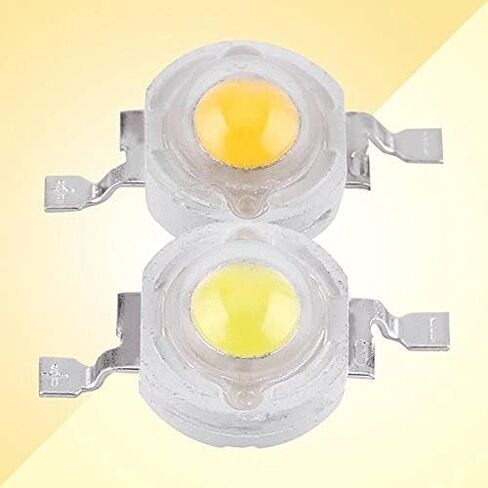 100pcs LED LAMP حبات ، شريحة LED عالية الطاقة ، مصباح LED SMD مصباح SMD ، SMD COB 1W حبة LED بيضاء دافئة ، للمنزل ، الاستوديو ، معرض Foodlight/Spotlight لمبة البديل (أبيض دافئ) in Saudi Arabia