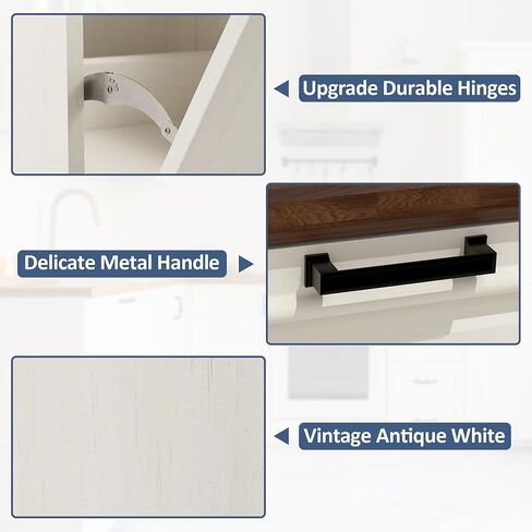 SPERGEHOM TILT OUT TRASH FACINET ، متوافق مع علب القمامة الخشبية للحيوانات الأليفة التي تبلغ 13 جالون in Kuwait