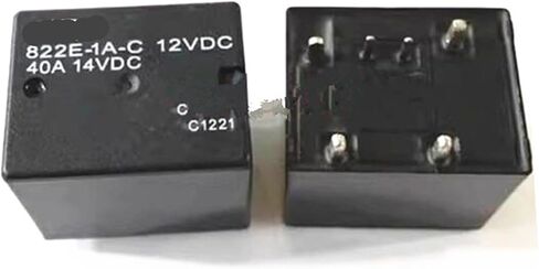 Relay 822E-1A-C-12VDC 822E-1A-C-12V 822E-1A-C 12VDC 822E1AC 12VDC DC12V 12V 40A 6PIN 5Pcs in Saudi Arabia