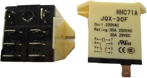 Relay HHC71A-JQX-30F-220VAC HHC71A JQX-30F 2Z 220VAC HHC71A-JQX-30F-2Z-220VAC 30A 220VAC 8pin 2/5/10Pcs(10PCS) in Saudi Arabia