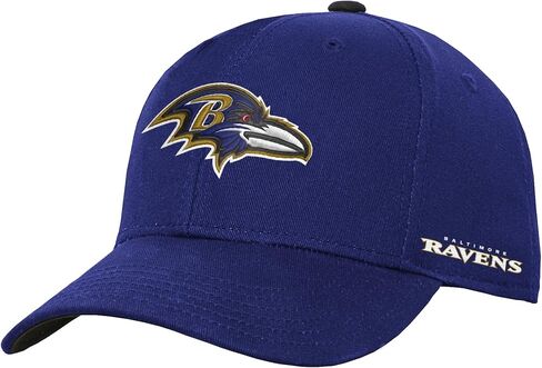 NFL Kids Youth 8-20 Official Primary Logo Wordmark Adjustable Snapback Hat Cap One Size in Saudi Arabia