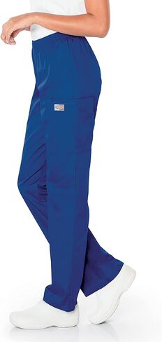 Landau Scrub Zone Relaxed Fit 3-Pocket Elastic Cargo Scrub Pants for Women 83221 in Saudi Arabia