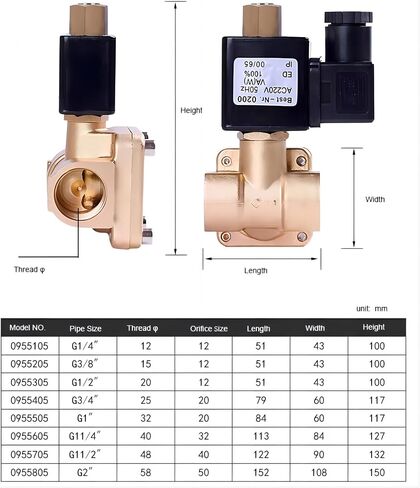 1-1/4 '' المفتوح عادة 16bar صمام الملف اللولبي الطيار الذي يتصرف 220V 12V 24V صمام الملف اللولبي النحاس العالي (DC24) in Saudi Arabia
