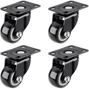 4 Pack 2in Heavy Duty Caster Wheels Polyurethane Swivel with 360 Degree Top Plate 220lb Total Capacity(Blue) in Saudi Arabia