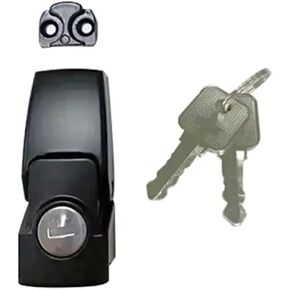 سبيكة الزنك Hasp خزانة كهربائية مع مفاتيح أسود/شظية Matt Black/Chrome Latch Latch Latch Latch 1PCs (سبيكة Chrome-Zinc) in Kuwait