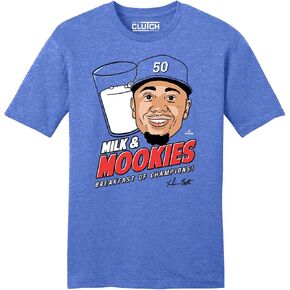 Milk and Mookies Unisex T-Shirt, Mookie Betts, Los Angeles Baseball, Royal Blue in Saudi Arabia