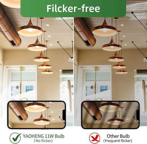 A19 LED Light Bulb 75 Watt Equivalent, 11 Watt Light Bulbs, 2700K Warm White, 1100 Lumens, Non-Dimmable, E26 Base Lightbulbs, Standard LED Bulbs for Home, ETL Listed(4-Pack) in Saudi Arabia