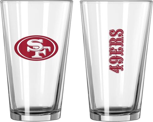 العلامات التجارية الشعار 627-G16P-1: San Francisco 49ers 16oz Gameday Pint Glass in Saudi Arabia