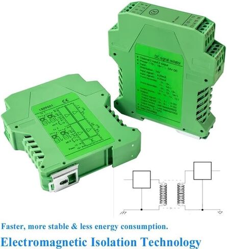 DC24V 0-10V Analog DC Signal Isolation 4-20mA 0-5V 0-20mA 1-5V Galvanic Signal Isolator DC24V AC220V Signal Splitter 1 in 2 Out(1 in 3 Out,1-5V_-_1-5V) in Saudi Arabia