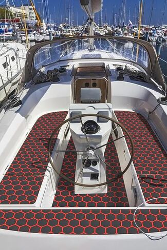 Boat Decking Boat Flooring Marine Non-Slip Self-Adhesive Flooring for MotorboatBoat RV Yacht Swimming Pool 102.3''X37.4'' in Saudi Arabia