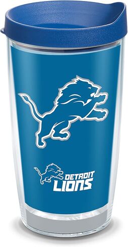Tervis Made in USA Double Walled NFL Detroit Lions Insulated Tumbler Cup Keeps Drinks Cold & Hot, 24oz, Touchdown in Saudi Arabia