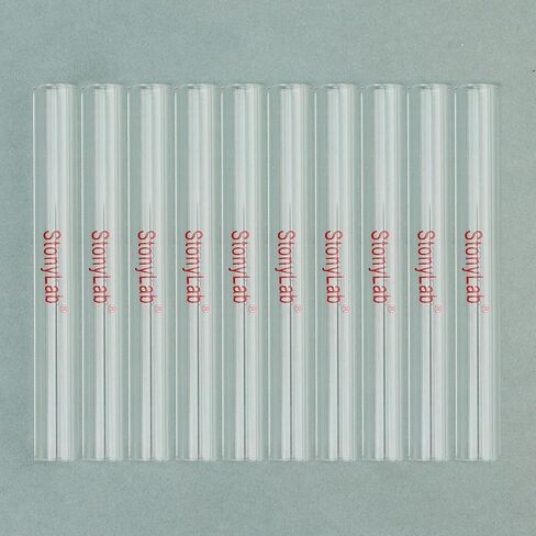 stonylab Straight Glass Tubing, High Borosilicate Glass Transparent Tube with 3.94 inch Length, 0.47 inch OD, 0.31 inch ID, 0.08 inch Wall Thickness, Ideal for Laboratory, Scientific Experiments in Saudi Arabia
