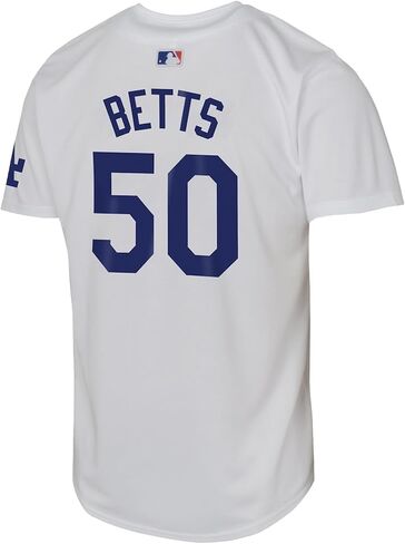 Outerstuff Mookie Betts Los Angeles Dodgers #50 MLB Baseball Kids Youth 4-20 White Team Color Home Player Jersey in Saudi Arabia