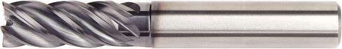 WIDIA Hanita 57NC10024T VariMill II 57NC HP End Mill, 0.5 mm Radius, 10 mm Cutting Diameter, Carbide, AlTiN Coating, RH Cut, Straight Shank, 5-Flute in Saudi Arabia