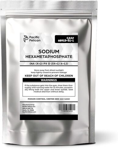 Hexametaphosphate الصوديوم (SHMP ؛ الصوديوم الزجاجي) (Na (x+2) pxo (3x+1) x = 12) - كيميائي (0.5 رطل) in Saudi Arabia