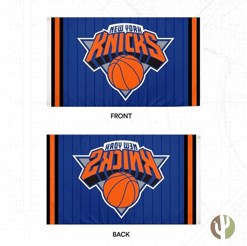 Desert Cactus New York Knicks Flag NY NBA 100 ٪ Polyester Indoor Outdoor 3x5 FET FET FANGER ANDANSION in Saudi Arabia