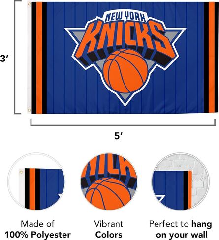 Desert Cactus New York Knicks Flag NY NBA 100 ٪ Polyester Indoor Outdoor 3x5 FET FET FANGER ANDANSION in Saudi Arabia