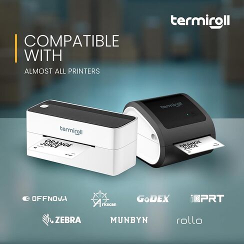 4x6 التسميات الحرارية-350 ملصقات/لفة-حرارية مباشرة ، غير معبدة-متوافقة مع Rollo ، Zebra ، Idprt ، Munbyn-لاصق قوي ، خالي من BPA-الدرجة التجارية بواسطة Termiroll by Termiroll in Kuwait