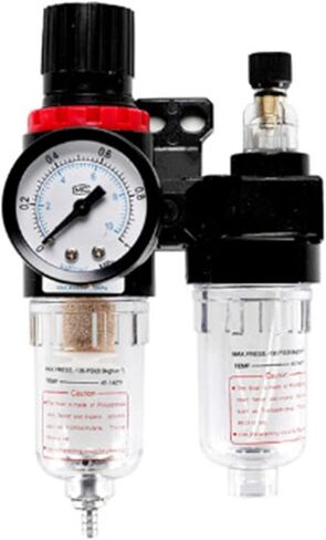 AFC2000 Oil Water Separator Regulator Trap Filter Airbrush Air Compressor Pressure Regulator Reducing Valve AFR2000+AL2000 G1/4"(AFC2000 8mm Fitting) in Saudi Arabia