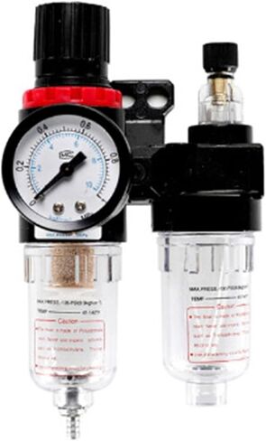 AFC2000 Oil Water Separator Regulator Trap Filter Airbrush Air Compressor Pressure Regulator Reducing Valve AFR2000+AL2000 G1/4"(AFC2000 8mm Fitting) in Saudi Arabia