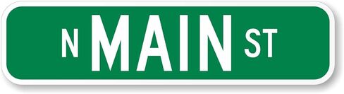 SmartSign 2 جوانب المخصصة الشارع المعدنية علامة | 6 "× 24" 3M مهندس الصف العاكس الألمنيوم "أضف نصك" اصنع علاماتك الشخصية ، مصنوعة في الولايات المتحدة الأمريكية in Saudi Arabia