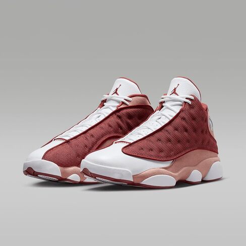 Nike Air Jordan 13 Retro Men's Shoes - Dune Red/White - Size 7 in Saudi Arabia