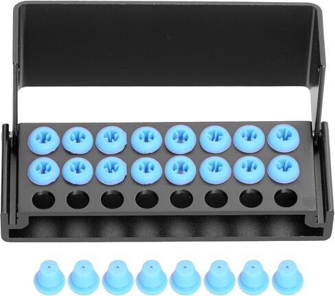 3Pcs 24 Holes Burs Holder Silicone Block Burs Storage Box Cleaning Stand Autoclave Burs Organizer Case (Black) in Saudi Arabia