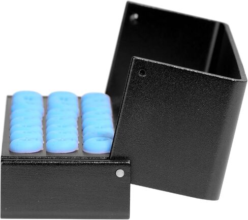 3Pcs 24 Holes Burs Holder Silicone Block Burs Storage Box Cleaning Stand Autoclave Burs Organizer Case (Black) in Saudi Arabia