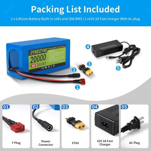 36V 48V Lithium ebike بطارية مع 20A-30A BMS ، للدراجات الكهربائية 100W-1000W ، متوافقة مع الدراجات الإلكترونية ، ATVs ، الدراجات النارية والمزيد ، (36V11AH) in Saudi Arabia