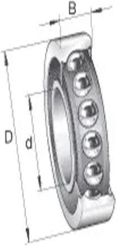 1pcs 7009 7009AC 2RZ 45x75x16 ABEC7 Sealed Angular Contact Bearings Engraving Machine Spindle Bearings in Saudi Arabia