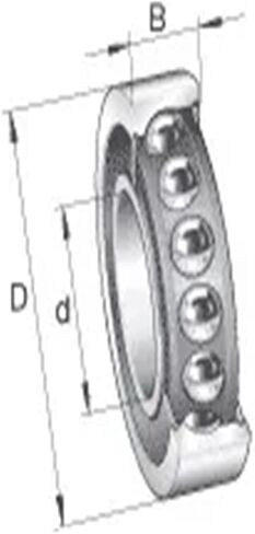 1pcs 7008 7008AC 2RZ 40x68x15 ABEC7 Sealed Angular Contact Bearings Engraving Machine Spindle Bearings in Saudi Arabia