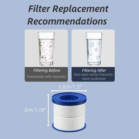 Water Filter for Sink Faucet – Directed Faucet Water Filter with 3 Replaceable Filters & Durable Design for Kitchen & Bathroom Sinks in Saudi Arabia